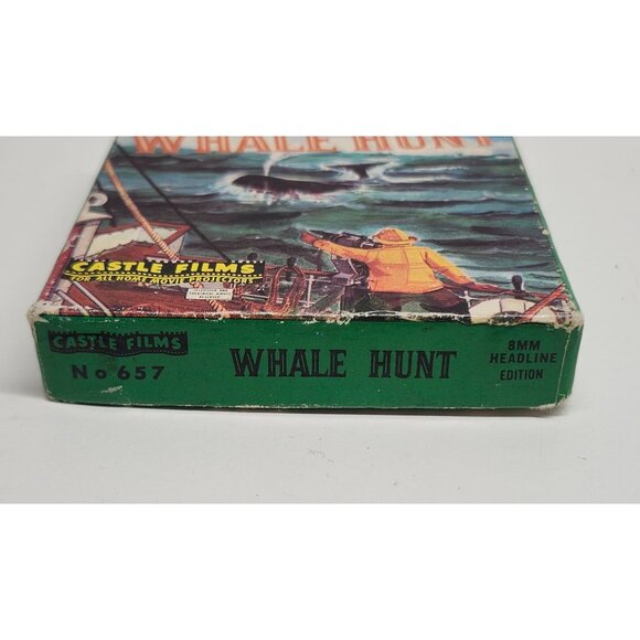 Vintage 8mm Film "Whale Hunt" Movie Reel Castle Films IOB - Picture 8 of 11